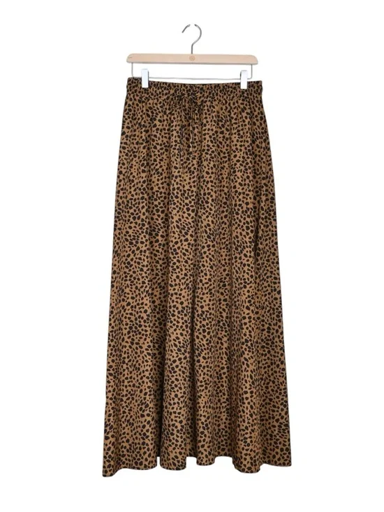 BlueTime Women's L Animal Print Maxi Skirt - Picture 2 of 7